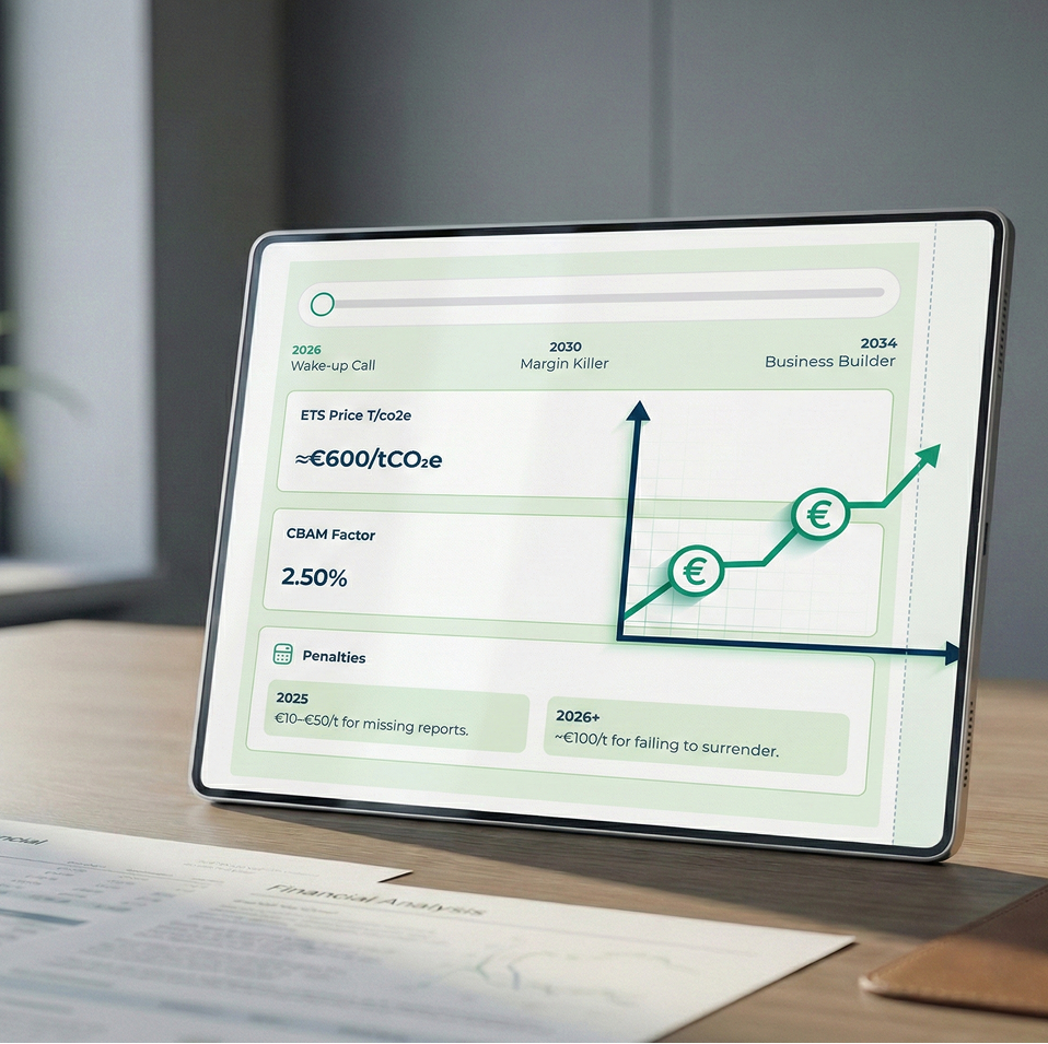Bharat Carbon CBAM and PCF platform dashboard