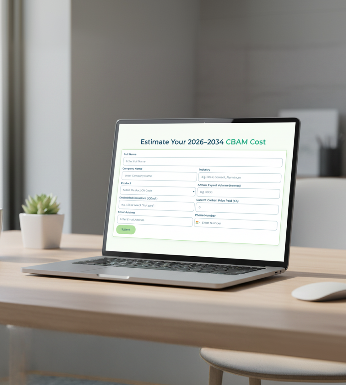 Bharat Carbon PCF and CBAM compliance dashboard