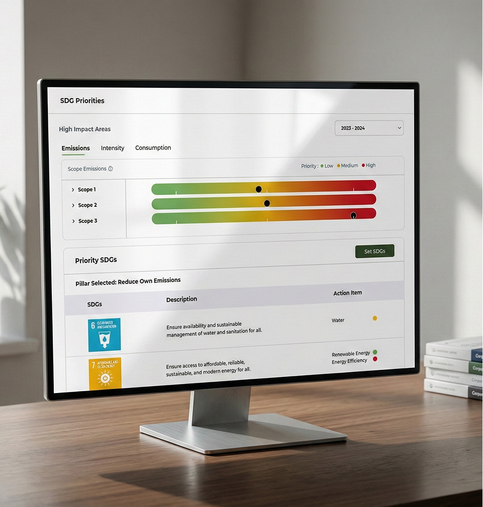 Bharat Carbon GHG accounting platform dashboard